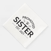 Zur Schwester befördert ca. 2027 Große Schwester I Serviette (Ecke)