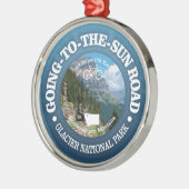 Zur Sonne gehen (Fahrrad C) Ornament Aus Metall (Links)