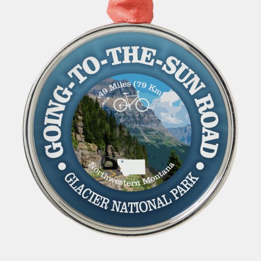 Zur Sonne gehen (Fahrrad C) Ornament Aus Metall (Vorne)