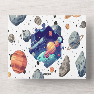 Zur Sternen und darüber hinaus Galaxie-Grußkarte All In One Einladung