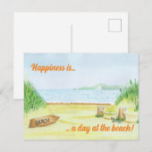 Zur Strandpostkarte Postkarte (Vorne/Hinten)