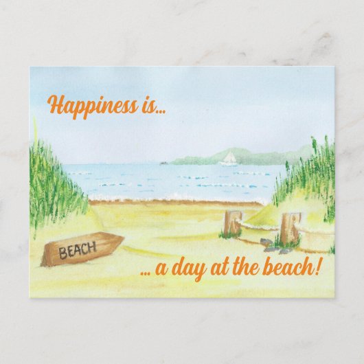 Zur Strandpostkarte Postkarte (Vorderseite)