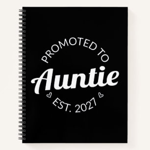 Zur Tante befördert Est 2027 Neue Tante I Notizblock