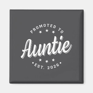 Zur Tante befördert Schwangerschaft Geburtsankündi Magnet