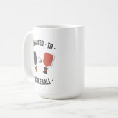 Zur Tasse des Pickleball-Kaffees (Vorderseite Links)