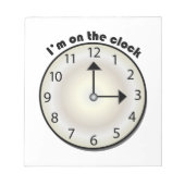 Zur Uhr Notizblock (Vorderseite)