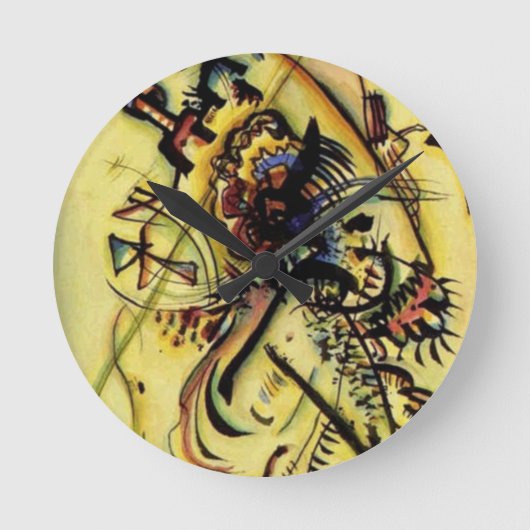 Zur unbekannten Stimme durch Kandinsky Runde Wanduhr (Vorderseite)