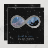 Zur Unendlichkeit und über Hochzeits-Einladung Einladung (Vorne/Hinten)