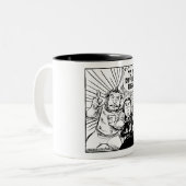 Zur Unterschied-Motor-Tasse Zweifarbige Tasse (Vorderseite Links)