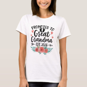 Zur Ur-Ur-Oma befördert Enthüllt 2026 Baby Reveal T-Shirt