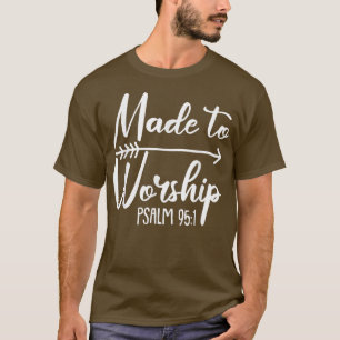 Zur Verehrung Weihnachten Psalm Bible Religious Ch T-Shirt