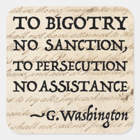 Zur Verfolgung keine Hilfe Quadratischer Aufkleber (Vorderseite)