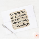 Zur Verfolgung keine Hilfe Quadratischer Aufkleber (Umschlag)