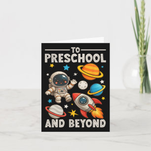 Zur Vorschule und darüber hinaus Astronaut Lustig Karte