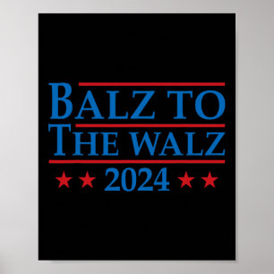 Zur Wahl von Kamala Harris Tim Waltz 2024 Poster
