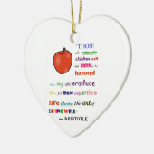 Zur Würdigung der Lehrer Keramikornament (Links)