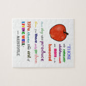 Zur Würdigung der Lehrer Puzzle (Horizontal)