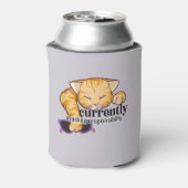 Zur Zeit Vermeidung von Verantwortung Schlafkatze Dosenkühler (Kanne Rückseite)