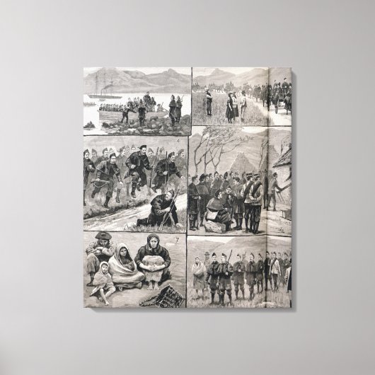 zur Zwangsräumung in Irland Leinwanddruck (Vorderseite)