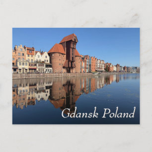 Żuraw Kran, Danzig Polen Postkarte