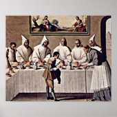 Zurbaran de Francisco - St Hugo von Grenoble Poster (Vorne)