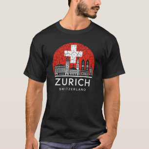 Zürcher Schweiz - Flagge T-Shirt