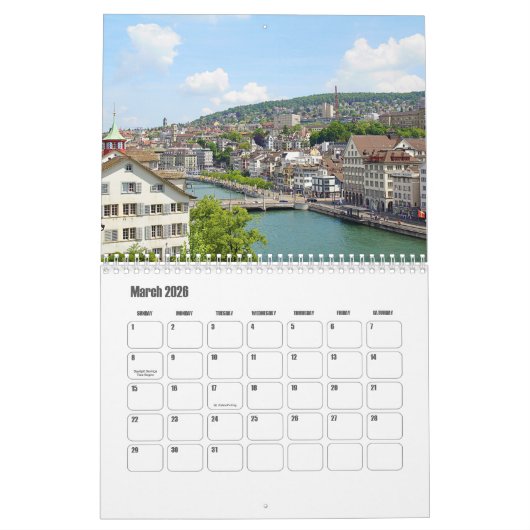 Zürcher Schweiz-Kalender Kalender (Mär 2026)