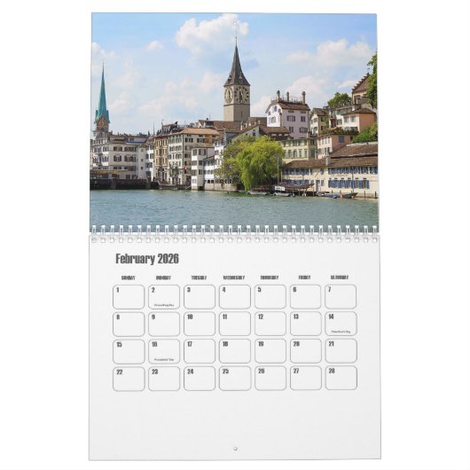 Zürcher Schweiz-Kalender Kalender (Feb 2026)