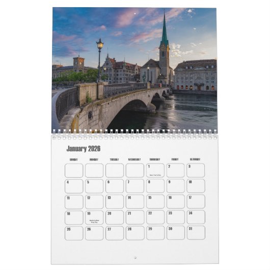 Zürcher Schweiz-Kalender Kalender (Jan 2026)