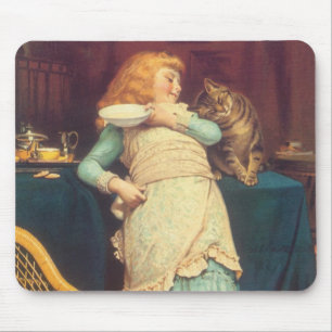 Zureden ist besser als necken Charles Burton Barbe Mousepad