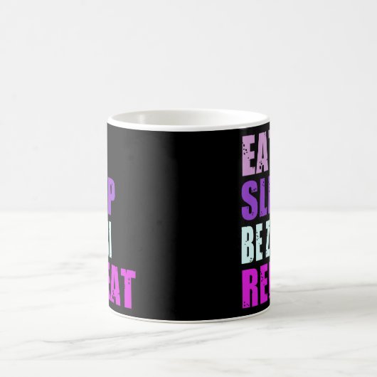 Zuri isst Sleep Be Repeat Zuri Kaffeetasse (Mittel)