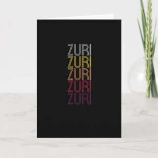 Zuri Personalisierter Vorname Nachname Karte