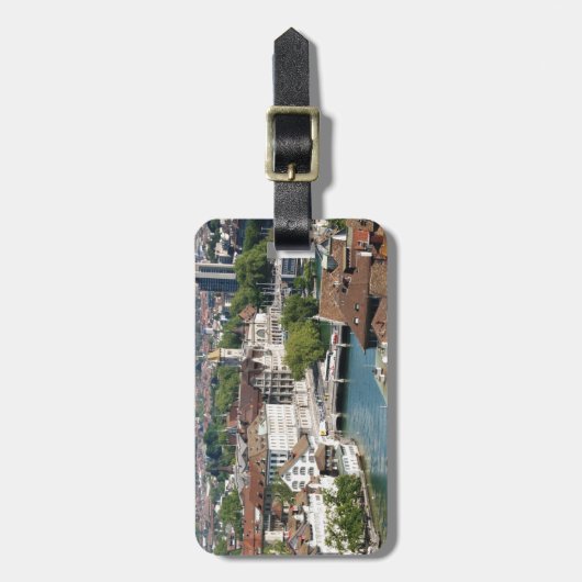 Zürich 001 gepäckanhänger (Vorderseite vertikal)