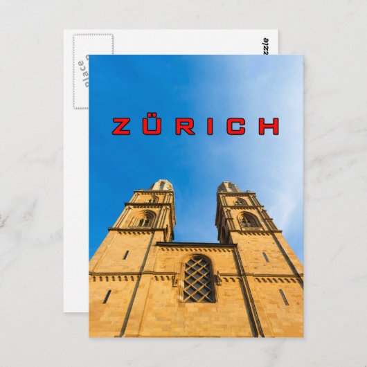 Zürich 001C Postkarte (Vorne/Hinten)