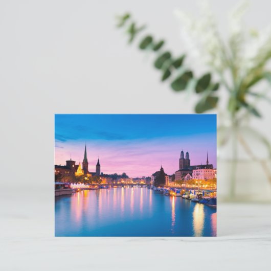 Zürich 003A Postkarte (Stehend Vorderseite)