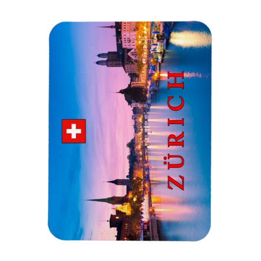 Zürich 003D Magnet (Vertikal)