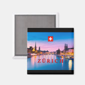 Zürich 003D Magnet (Vorderseite/Rückseite)