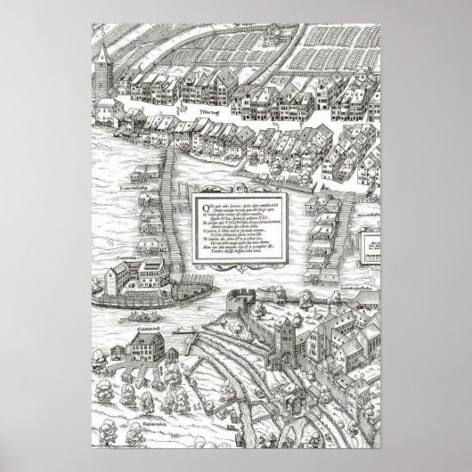 Zürich - 1576 Josua Murer, 1576 Poster (Vorne)
