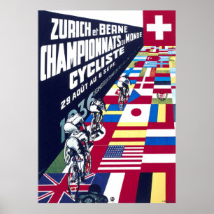 Zürich 1936 Track Cycling Poster