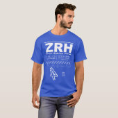 Zürich Airport ZRH Tee Shirt (Vorne ganz)