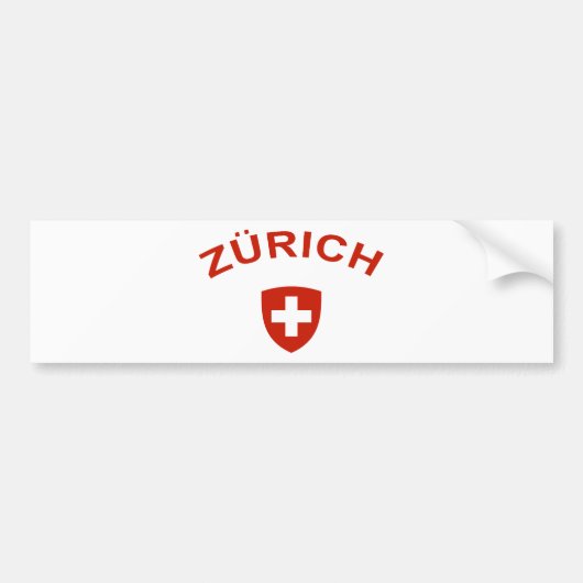 Zürich Autoaufkleber (Vorne)