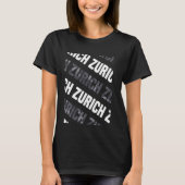 Zurich Camouflage Pattern Gray Camouflage T-Shirt (Vorderseite)