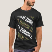 Zurich Camouflage Pattern Green Camouflage T-Shirt (Vorderseite)