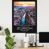 Zürich City Poster (Heimbüro)