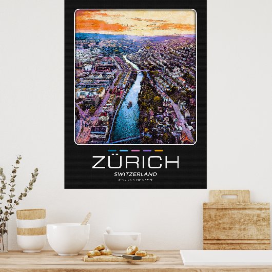 Zürich City Poster (Küche)