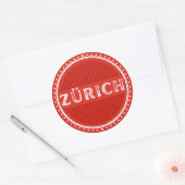 Zurich City Pride Emblem – Swiss Identity Runder Aufkleber (Umschlag)