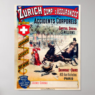 Zurich Compie 1980er Poster