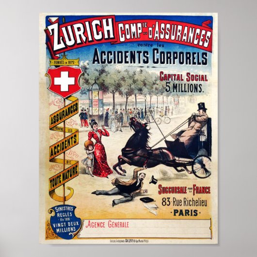 Zurich Compie 1980er Poster (Vorne)