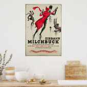 Zürich, Eisbahn Milchbuck Vintage Poster (Küche)