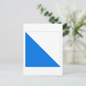 Zurich Flag Postkarte (Stehend Vorderseite)